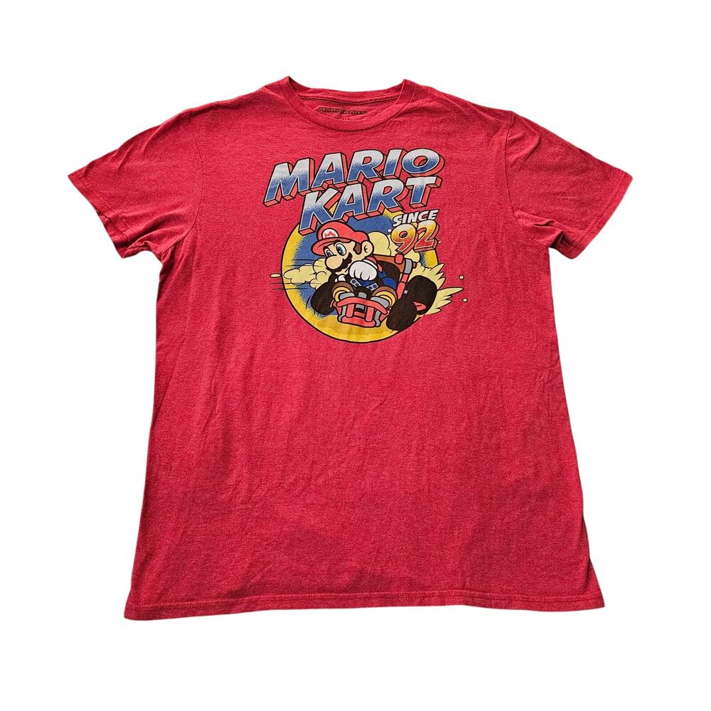 Mario Kart T-Shirt Red Size Large L